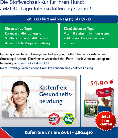 Die Stoffwechsel-Kur f�r Ihren Hund: 40 Tage Intensivf�tterung